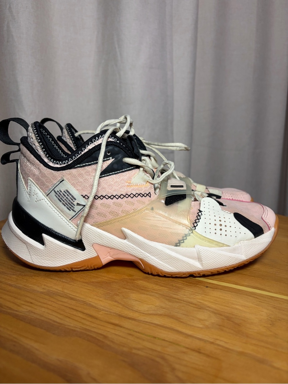 Nike Women's Pink, White & Black High-Top Sneakers